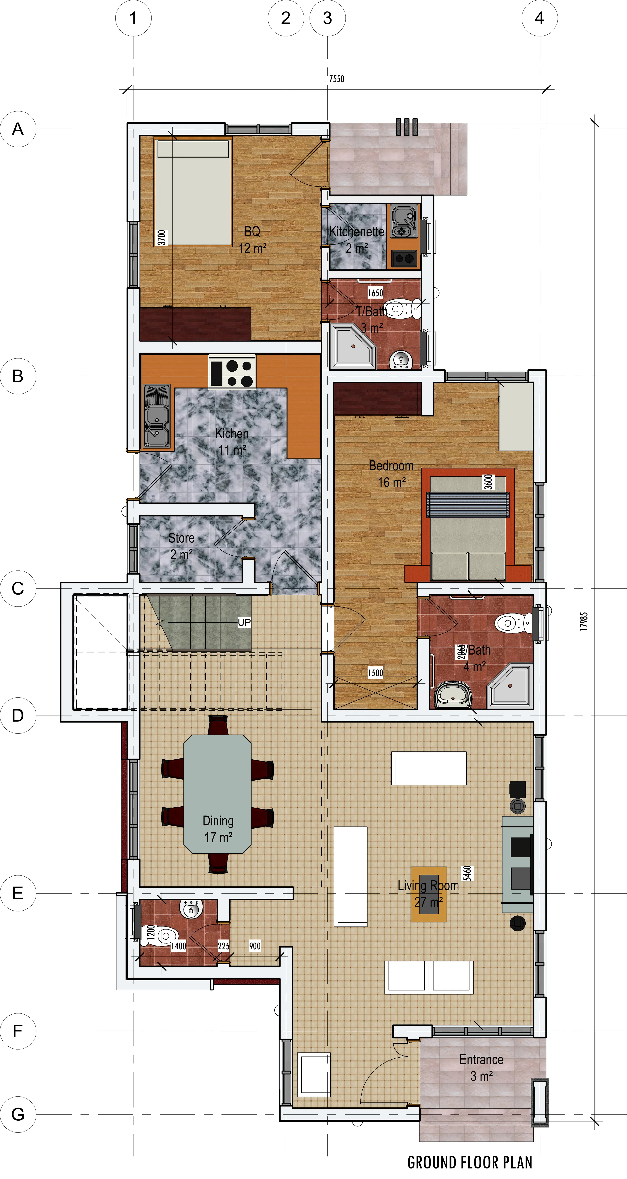 Floor plan, Level 1